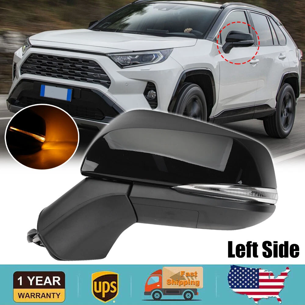 Side Mirror for Toyota RAV4 2019-2024 Power Heated w/ Turn Signal Driver Side