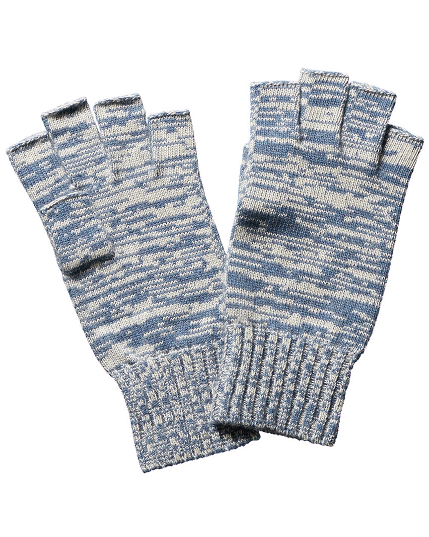 Мужские синие перчатки из смеси шерсти и кашемира Portolano Мужские коричневые перчатки Os