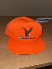 Vintage Chesapeake hunter orange snapback cap YoungAn