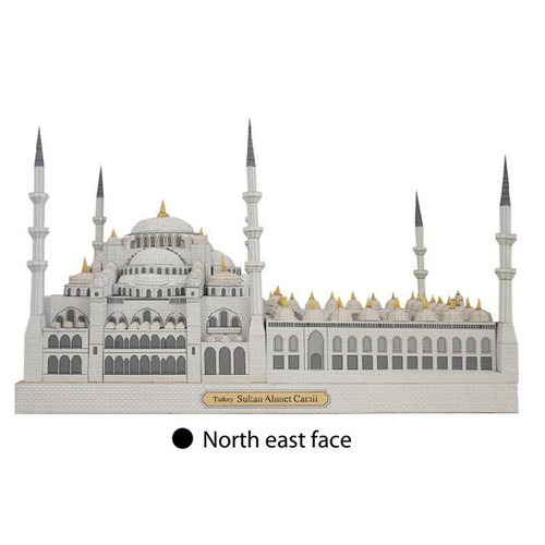 DIY Building Model Blue Mosque Sudan 3D Paper Model Beautiful Brand New - Picture 10 of 16