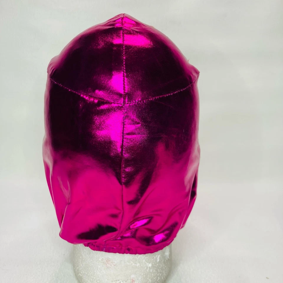 Disfraz de Luchador Mysterio Niños Talla Lucha Máscara Cosplay Colores Rosa y Dorado Foto 4 de 4