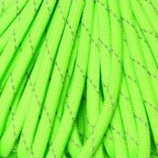 550 Paracord Reflective Neon Green 100 ft USA MADE same day shipping