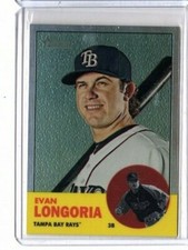 2012 Topps Heritage Chrome Refractor 296/563 Evan Longoria #HP28 Tampa Bay Rays