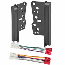 2 DIN Radio Stereo Dash Mounting Kit &Adapter Harness For 1997-2006 Toyota Camry