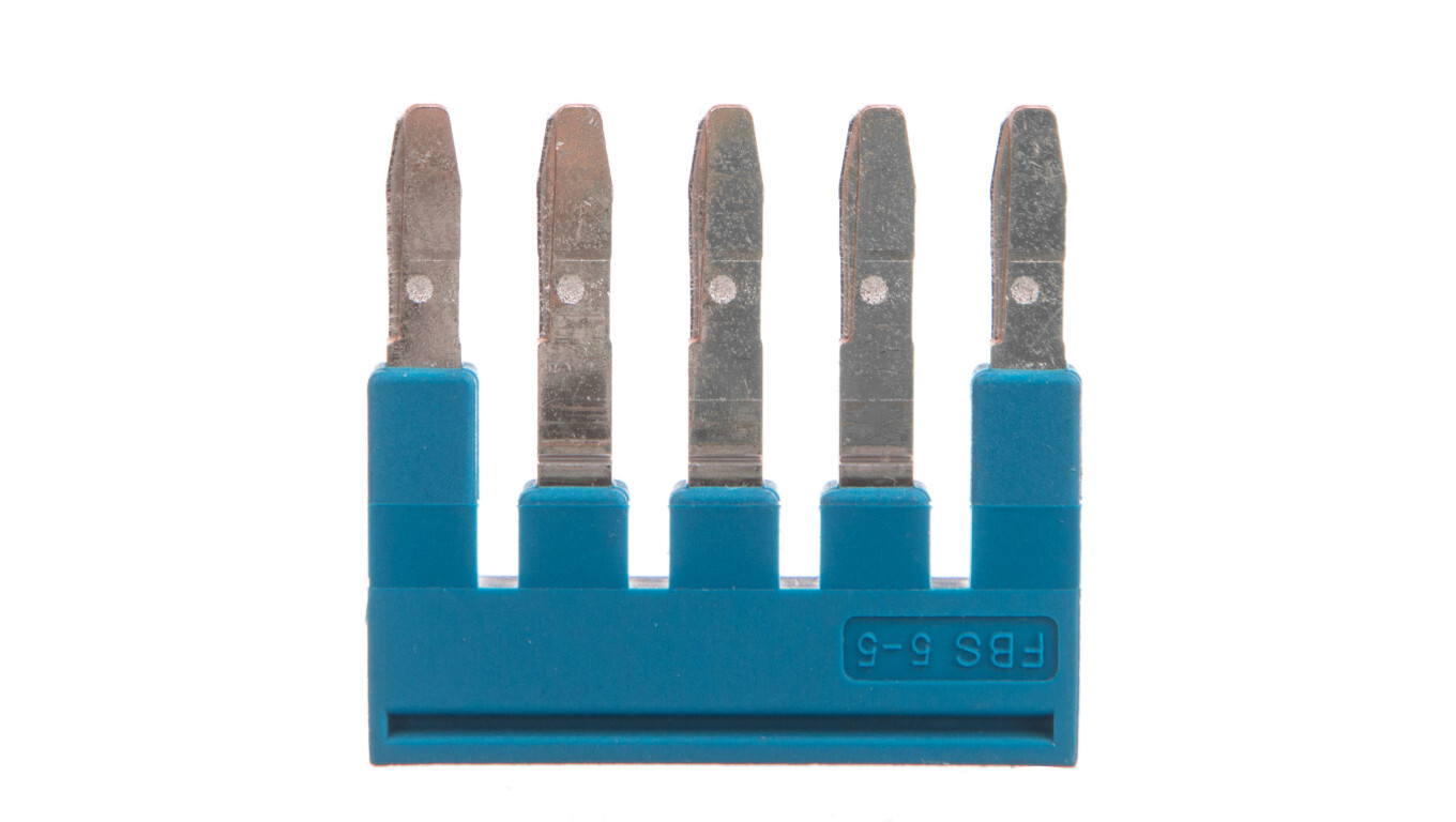 Plug-in bridge 5-pole 5.2mm 24A blue FBS 5-5 BU 3036903 /T2UK