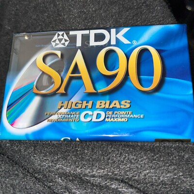 TDK SA 90 Blank Cassette Tape 90 min.  High Bias Sealed Brand New!