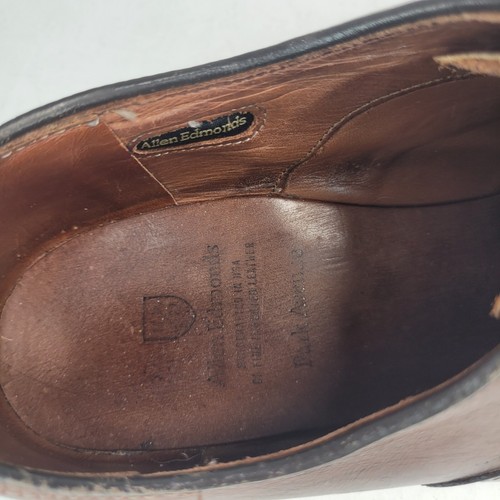 Allen Edmonds Park Avenue Dark Chili Brown 5610 Leather Oxford Shoes Size 10.5 D - Picture 10 of 13