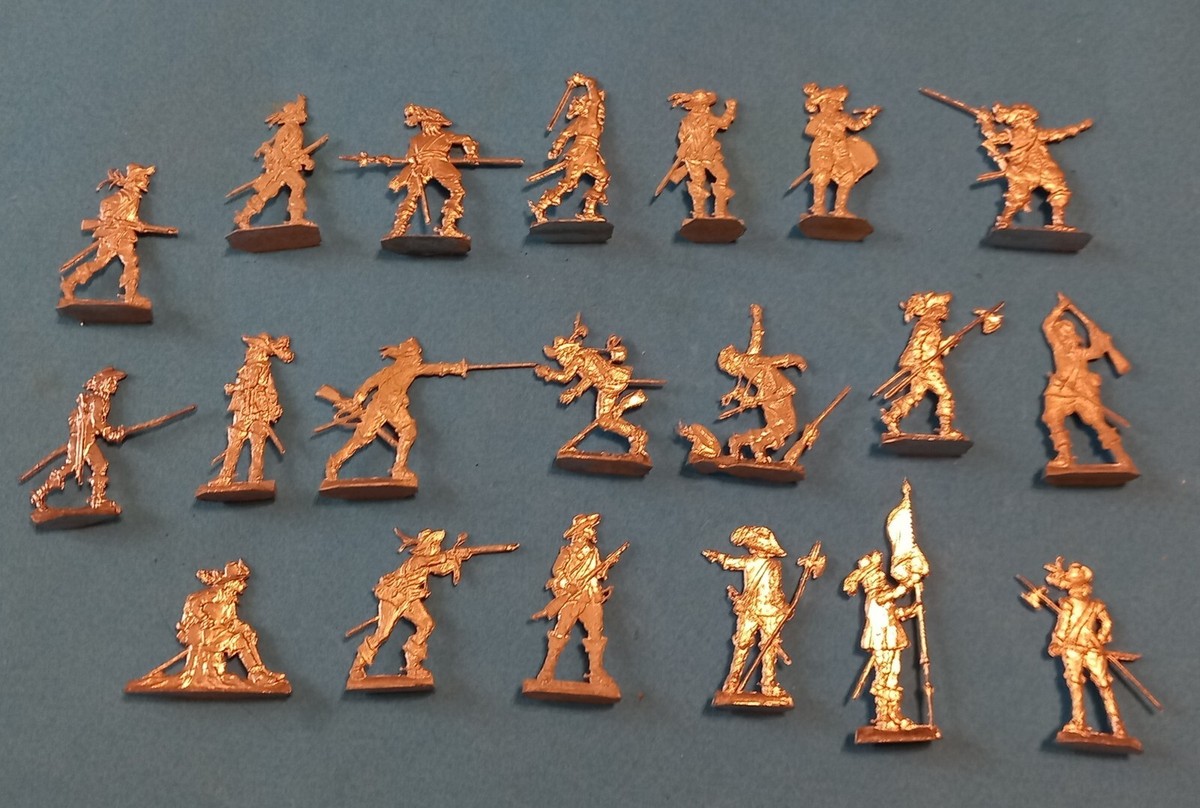 Plats d'étain - Zinnfiguren : Droste - 8 cavaliers guerre de 30 ans