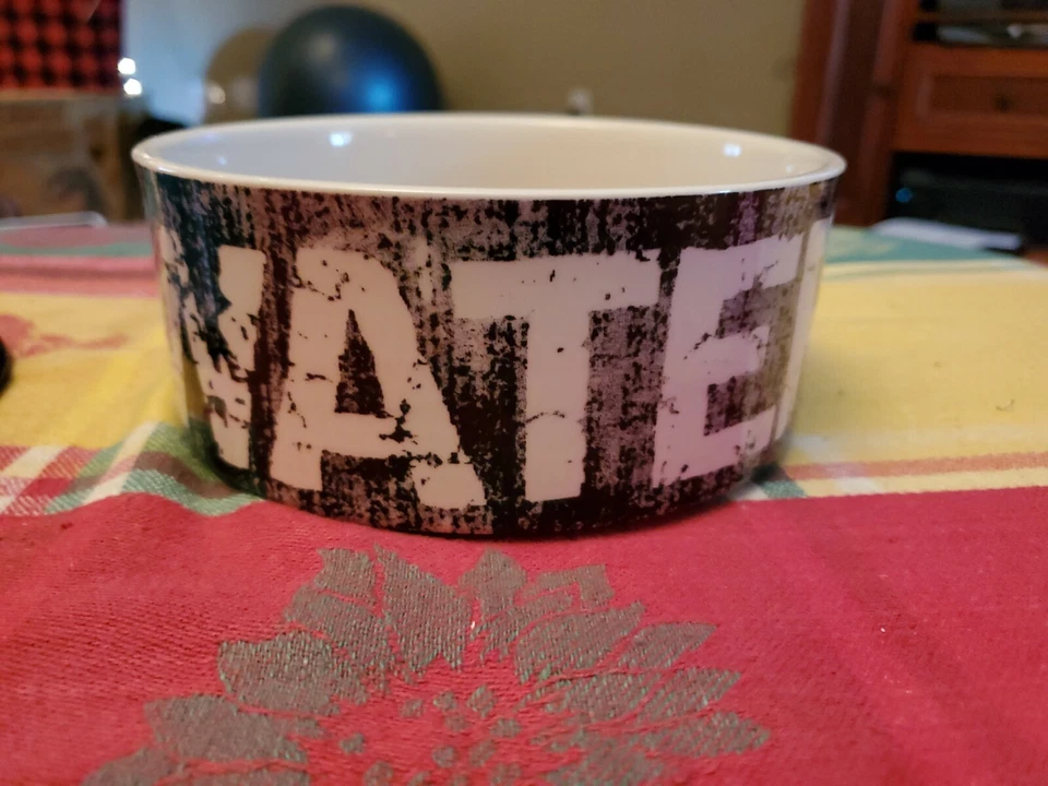 PetRageous Stoneware Dog Water Bowl 2-Cup & 8 oz Non Skid Feed Bowl - Imagem 2 de 4