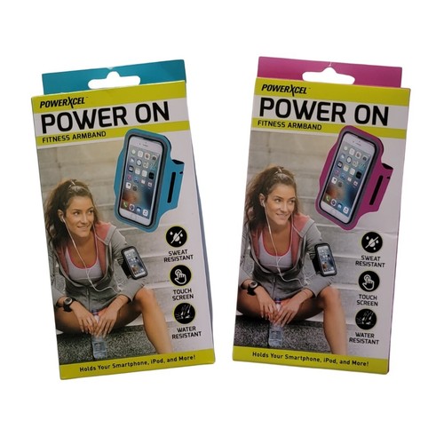 2x Powerxcel PowerOn Fitness Armband - iPhone/iPod/Samsung Galaxy Holder - 第 1/12 張圖片