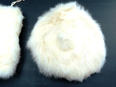 帽子 vintage rabbit fur muffler cap Vintage 1930's Childs White Rabbit Fur Hat with Matching Muff
