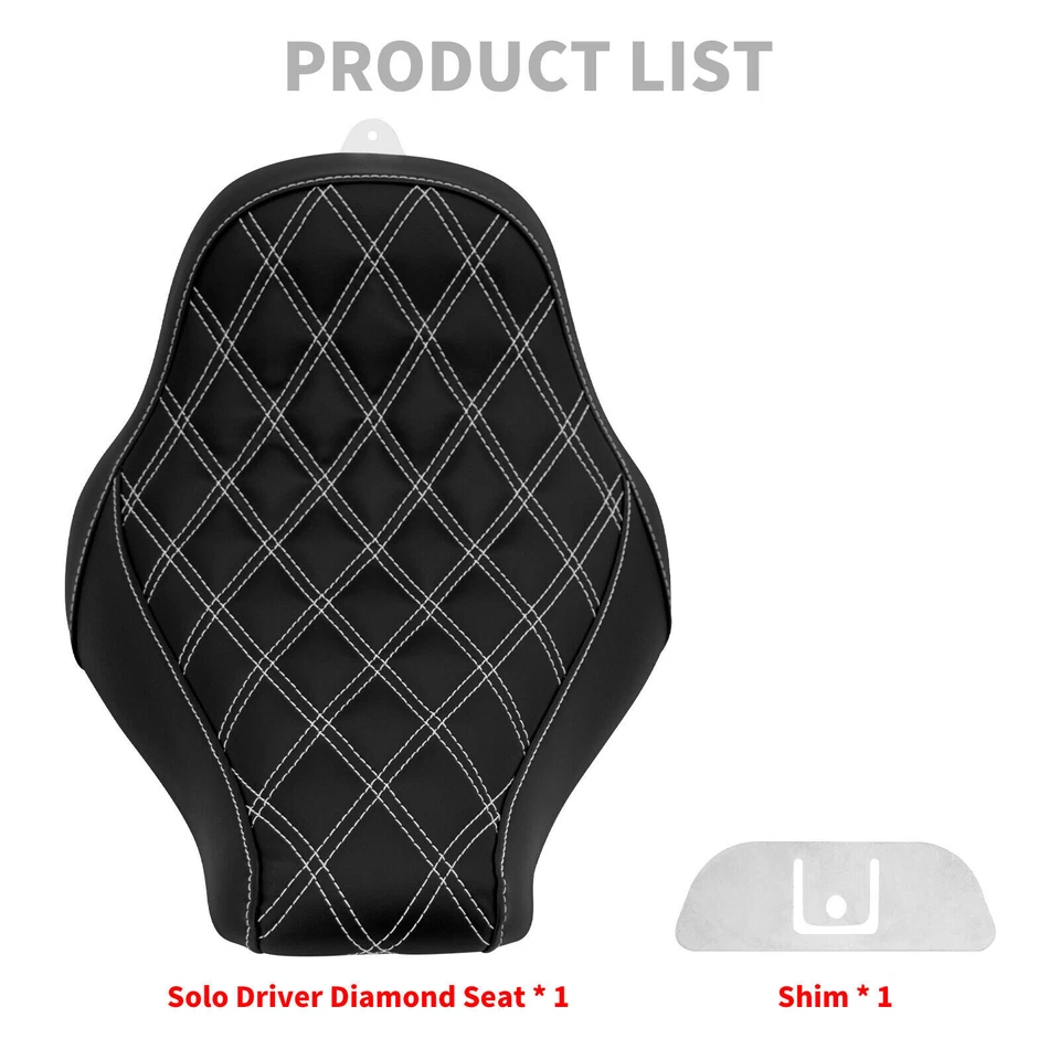 Black Solo Driver Rider Seat Rear Short Fender w/ Turn Signal Brake LED Light - Image 2 of 4