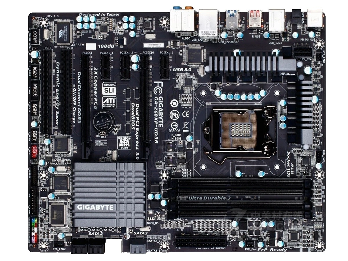 GIGABYTE LGA 1155/Socket H2 Placas Base de Ordenador