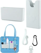 5 PCS Organizer Holder for Bogg Bag - Accessories, Phone Holder, White