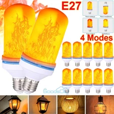 3-12Pcs Flickering Bulb LED Flame Light E27 Bulbs Light Bulbs Gas Flames Outdoor