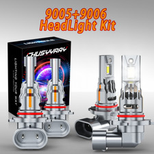 9006 9005 LED Headlight KIT Combo Bulbs High Low Beam Super Bright White 10000K