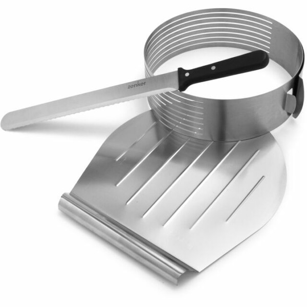 Cake Slicer Stainless Steel 12in. Serrated Bakers Knife 11in. Cake