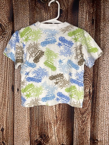 Hartstrings Hawaiian Pajama Set Boys 4T 100% Cotton Shorts S/S Shirt 2 Piece - Picture 8 of 8