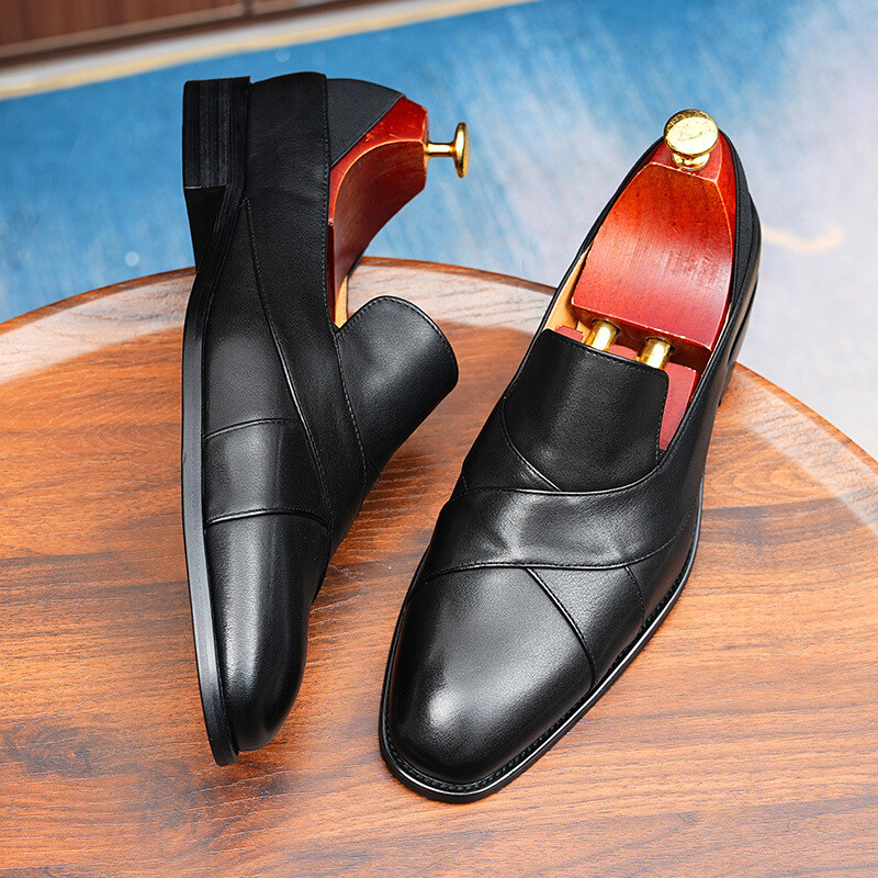 SAOLA Mocassini stile francese uomo inglesi slip on scarpe eleganti casual business formali nuovi