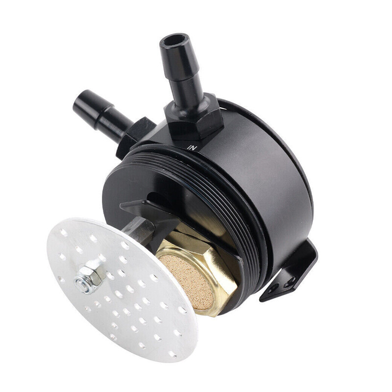 1 Set Car Auto Oil Catch Can Baffled Oil Separator Tank 2 Port With Hose Part
