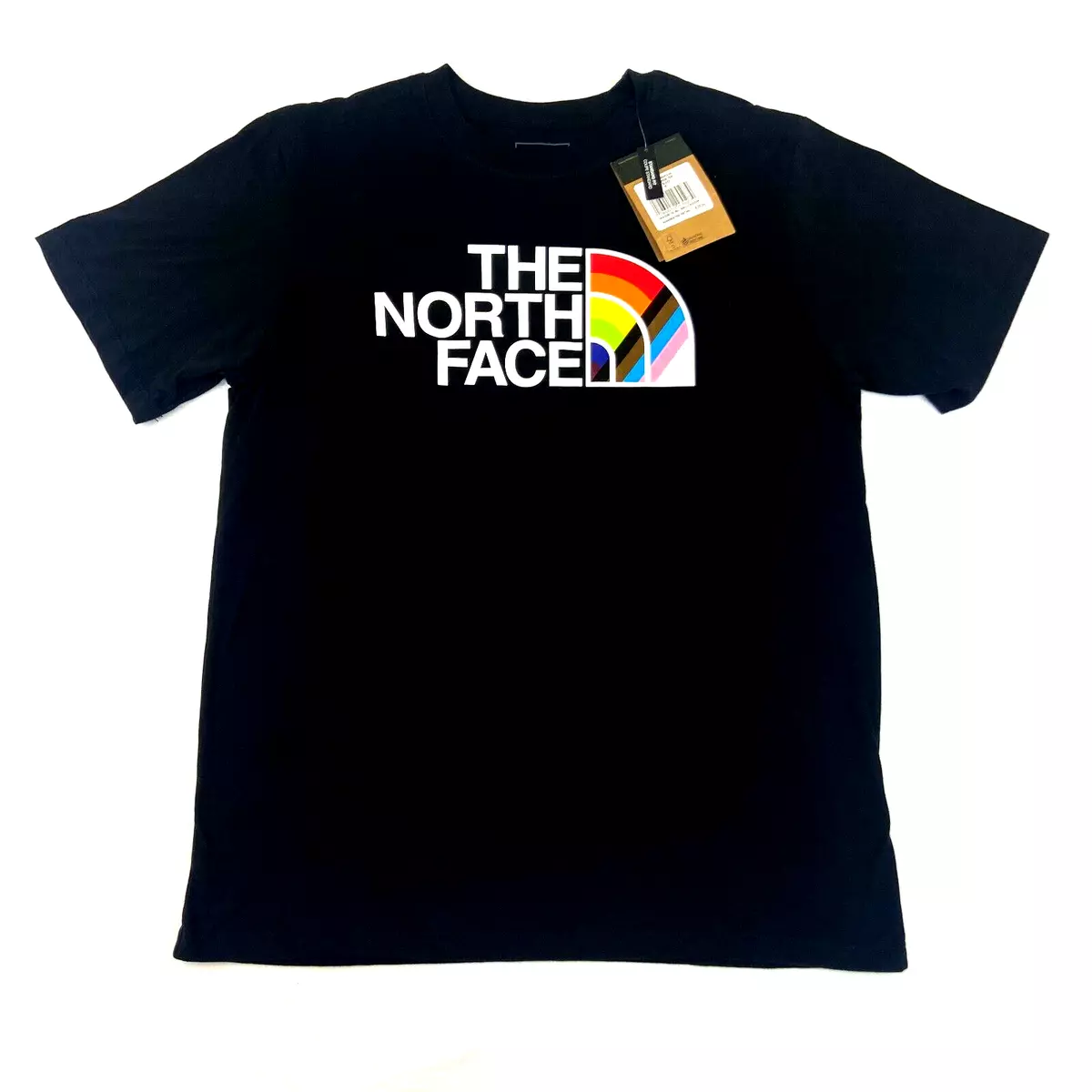 NEW The North Face Shirt Mens Medium Pride Flag LGBTQ Soft Short Sleeve $35  MSRP