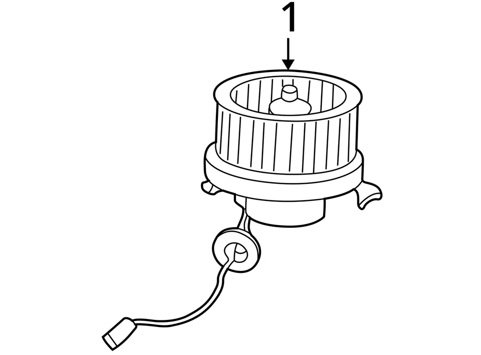 Chrysler Dodge Intrepid Concorde 1994-2004 soplador con motor de rueda 4885148ac Foto 4 de 4