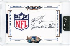 Mike Singletary Chicago Bears Signed '08 Playoff National Treasures #81 2/5 Card