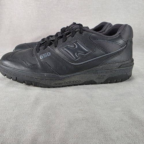 New Balance 550 Shoes Mens Size 11 Black BB550BBB Low Top Leather Sneakers 2022 - Picture 3 of 10