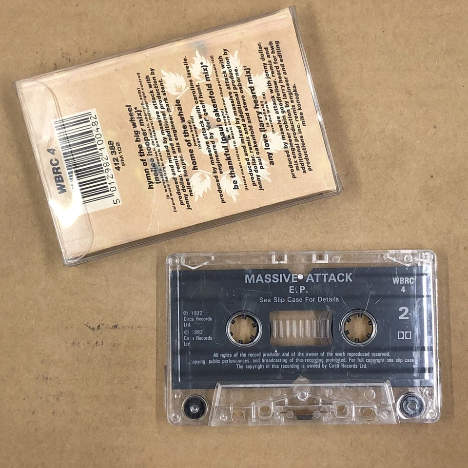 MASSIVE ATTACK Cassette Tape 90s Trip Hop Downtempo UK ONLY EP RELEASE - Image 3 of 4