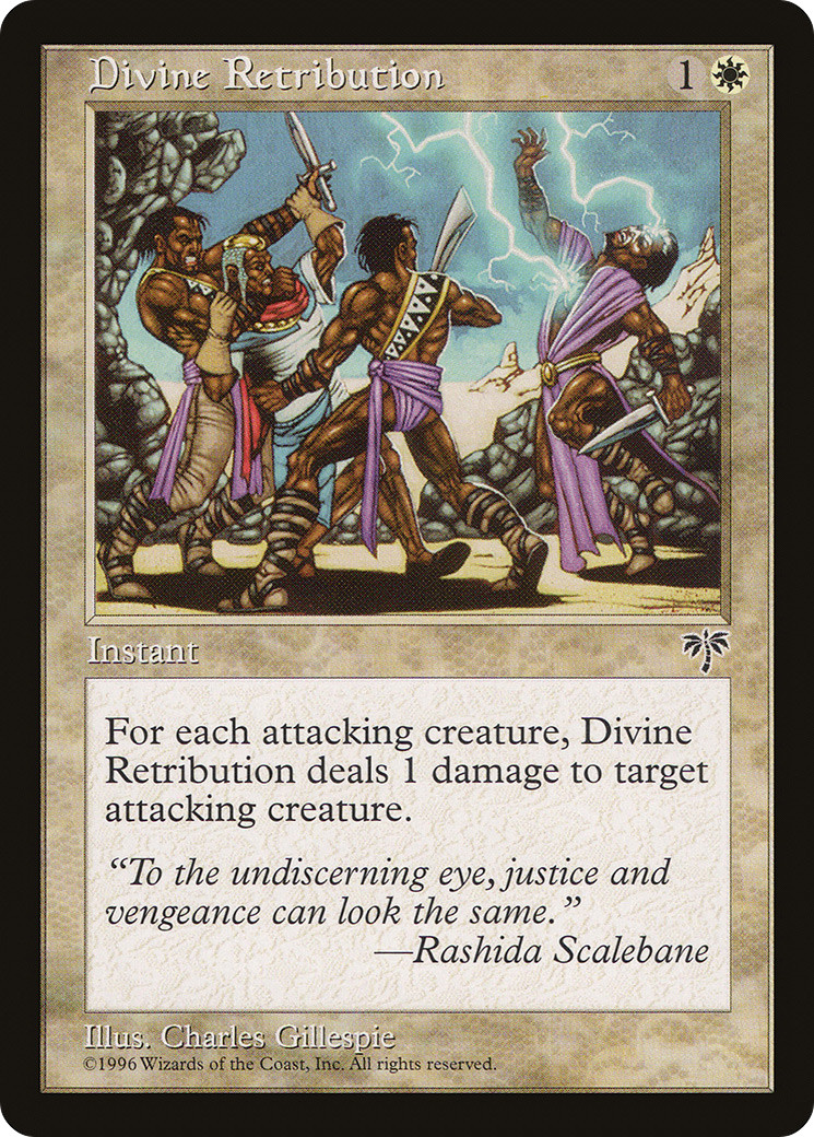 DIVINE RETRIBUTION x1 mtg NM Mirage 1 Rare