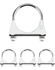 Stainless Steel U-Bolt Muffler/Exhaust Clamp 2.5" Diameter U 2-1/2" 4 Pack