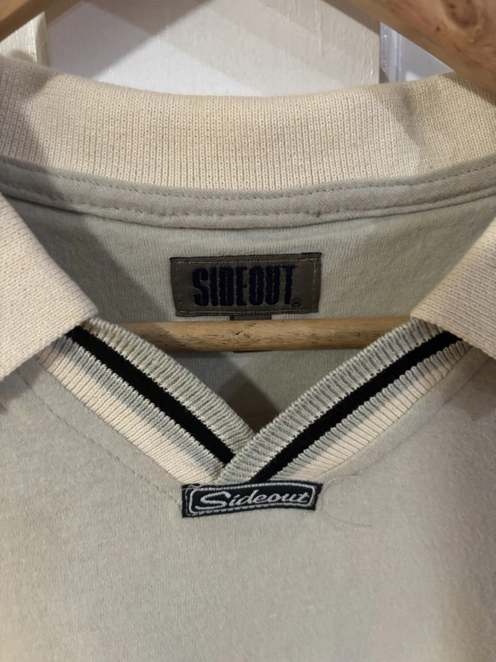 Camisa mediana vintage con cuello pull over nueva con etiquetas Foto 2 de 4