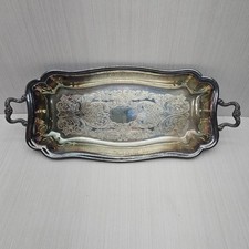 Sheridan Silverplated Footed Serving Tray Etc...
