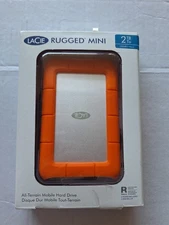 LaCie Rugged Mini 2TB External Hard Drive Portable - For Mac And PC Computer NEW