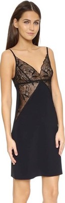 NWT Commando Love + Lust Lace Inset Slip Camisole Dress Black S/M Small Medium