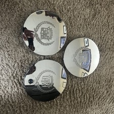 1993-99 CADILLAC SEVILLE DEVILLE 7" CHROME Center CAP RIM 03543663 Lot Of 3
