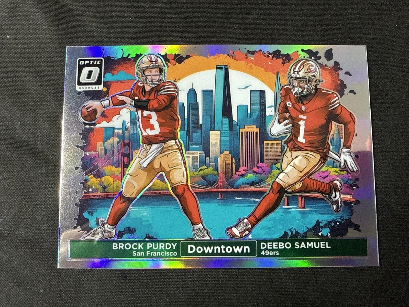 2024 Panini Donruss Optic Brock Purdy Deebo Samuel #2 Dual Downtown 49ers