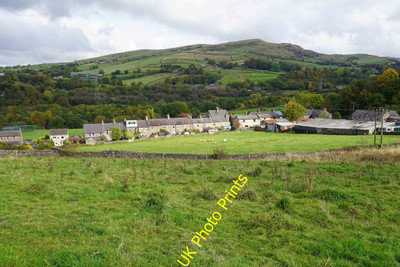 Photo 12x8 Fields above Buxworth Crist The hamlet nestles in the bottom of c2015