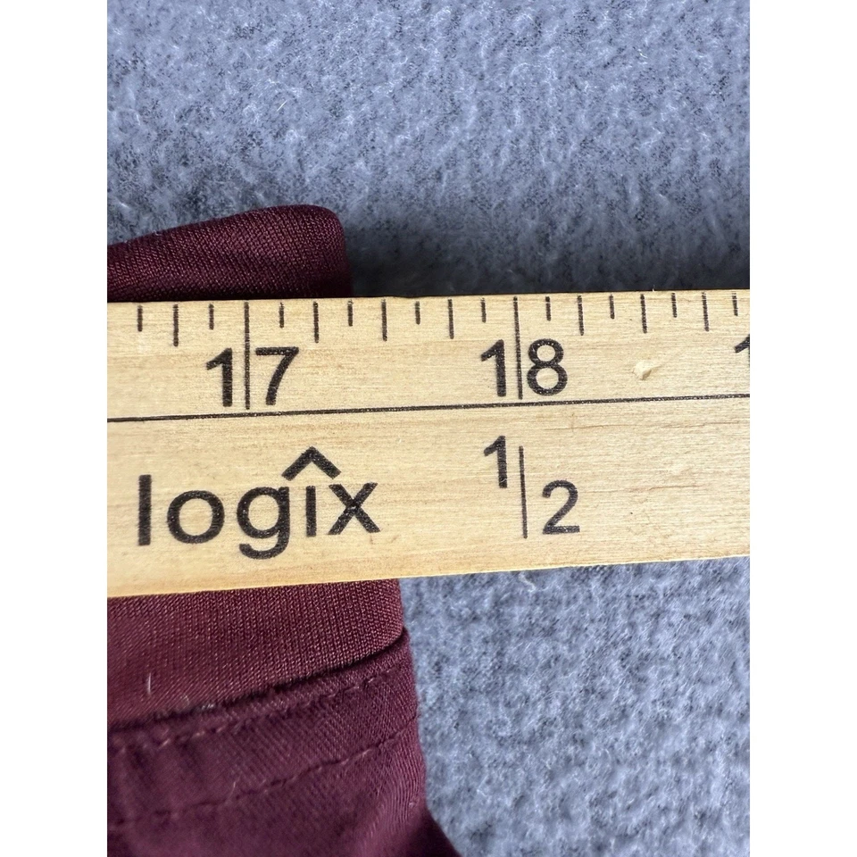 Calça esfoliante feminina Figs L Kade T21004 marrom bolsos borgonha - Imagem 4 de 4