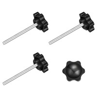 4 Spannschraubenknopf, M4 X 45Mm Sechskant-Sternknopf Kunststoffgriffe, 25Mm Dm.
