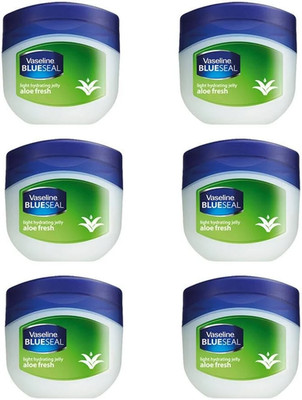 Vaseline Blue Seal Aloe Fresh Light Hydrating Jelly, 3.38oz (100ml) (Pack of 6)