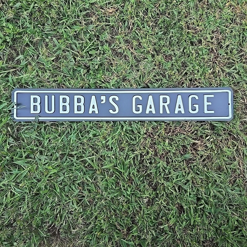 Metal Sign Bubba's Garage Man Cave Or Garage Sign. New