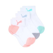 PUMA 3 Pack Terry Quarter Crew Socks Youth Girls Size 9-11  94227602