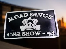 Vintage Cast Aluminum Road Kings Car Show Very Rare Car Club Plaque Vintage Cast Aluminum Road Kings Car Show Very Rare Car Club Plaque