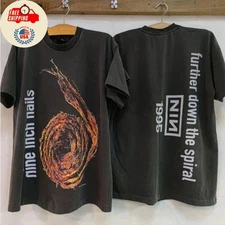 Nine Inch Nails T Shirt Vintage 1995 Further Down The Spiral Tour Tee