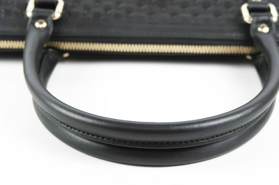 GUCCI Micro Guccissima Tote Bag Shoulder Bag 449656 Leather Black