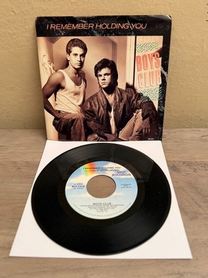 LISTEN   BOYS CLUB I REMEMBER HOLDING YOU / IT'S ALRIGHT PICTURE SLEEVE POP 45'