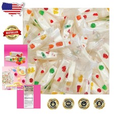 Jujube Nougat Candy 12oz Bag Fruit Jelly Pieces Individually Wrapped Soft Chewy