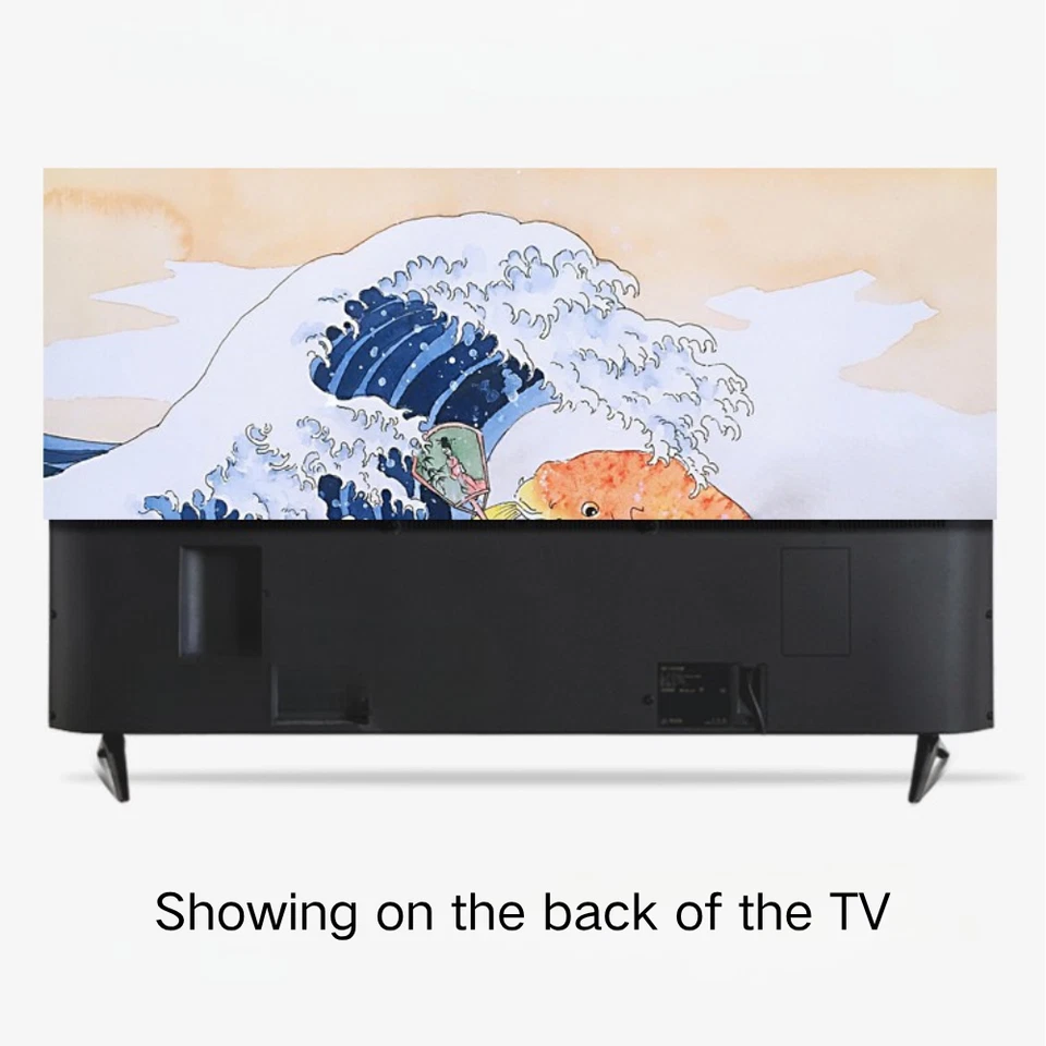 Custom Photo TV Dust Cover Personalized Fabric Cover for LCD TVs - Image 3 of 4