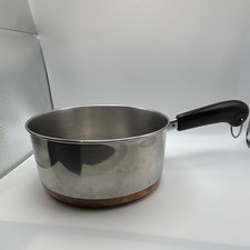 Vintage Revere Ware 1801 2 Qt Saucepan Copper Bottom Pot USA Made